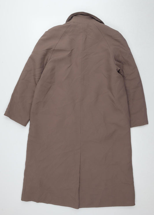 A Wrayne Women's Brown Long Overcoat Size 12