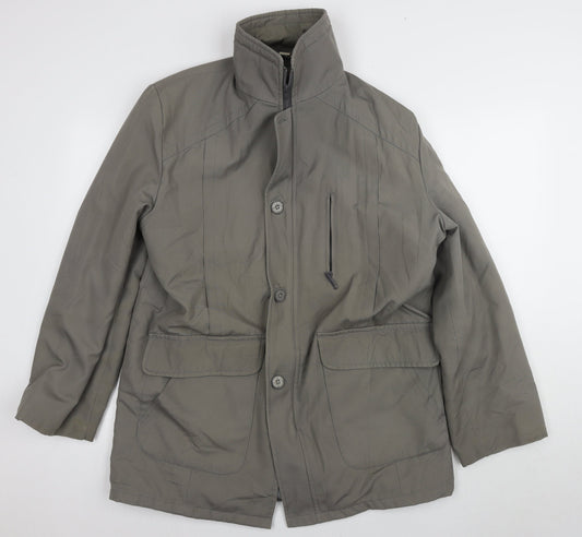 Aldon Men's Grey Mid-Length Jacket - Size 40 in
