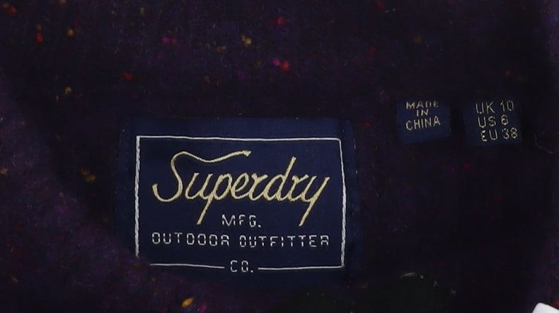 Superdry Women's Purple Pullover Jumper Size 10