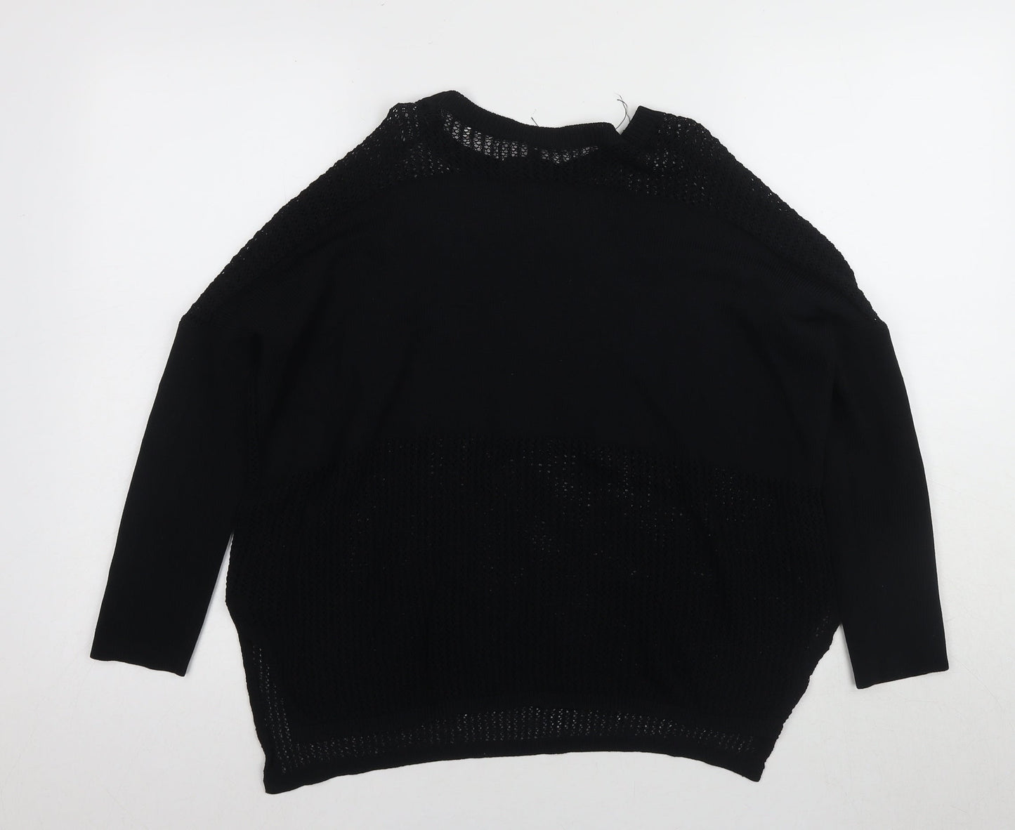 Topshop Women's Black Pullover Jumper Size 10