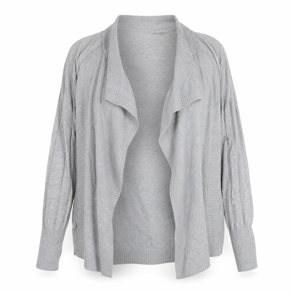 Wallis Women's Grey Cardigan, Size L, Relaxed Fit, Casual