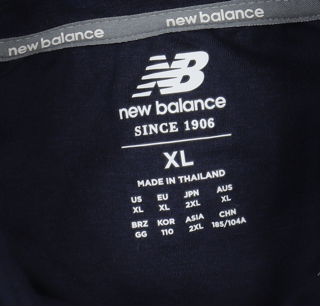 New Balance Men Blue XL 1/4 Zip Sweatshirt