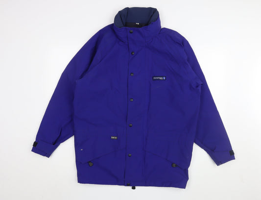 Mountain Range Men's Blue Medium Rain Jacket