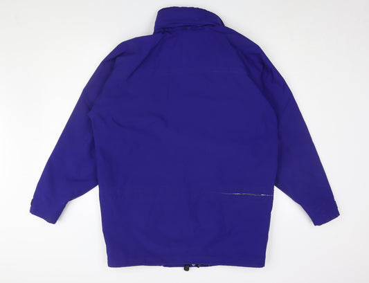 Mountain Range Men's Blue Medium Rain Jacket