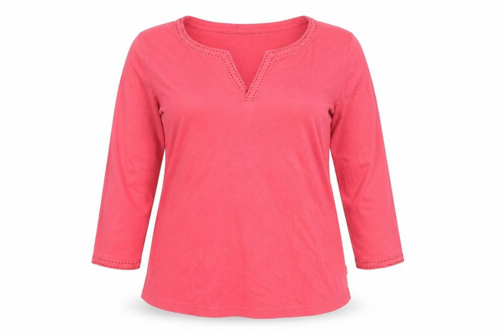 Womens UK Size 14 Maine New England Pink 100% Cotton Blouse