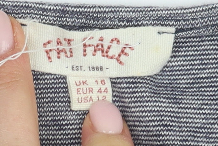 Fat Face Women’s Grey T-Shirt Dress Size 16