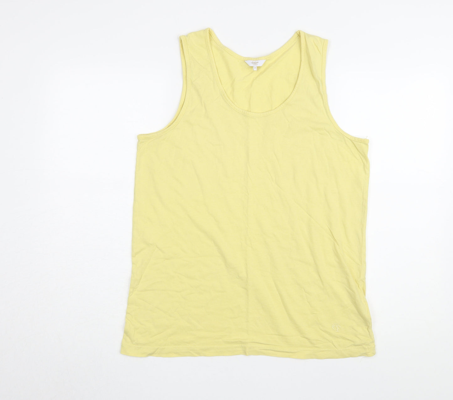 Cotton Traders Women's Yellow M Tank Top
