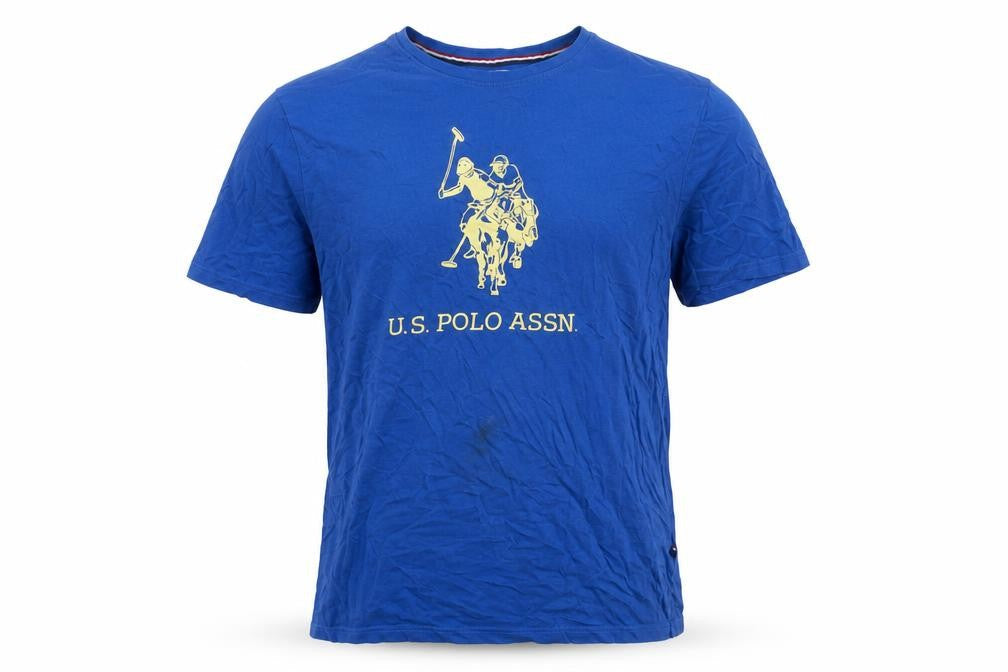 U.S. Polo Assn. Men's Medium Blue Cotton T-Shirt