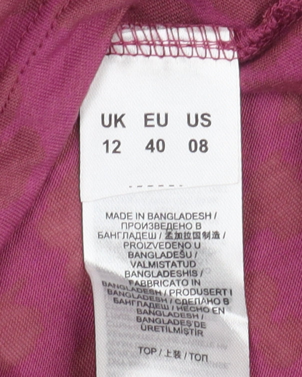 Capsule Women's 3/4 Sleeve Pink Tunic Top UK 12