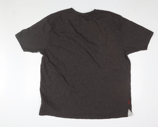 Slazenger Men's Brown 4XL Short Sleeve T-Shirt