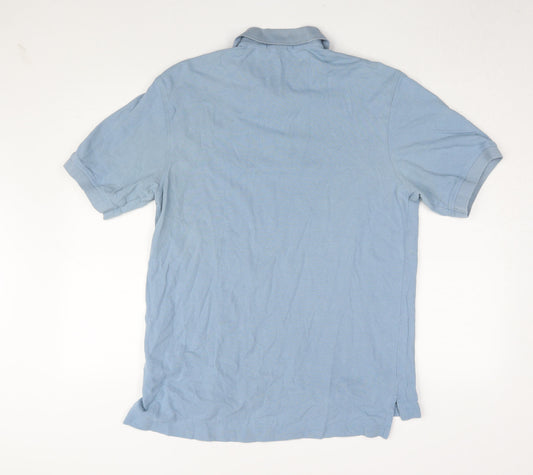 Lands' End Men's Blue Medium Polo, Short Sleeve