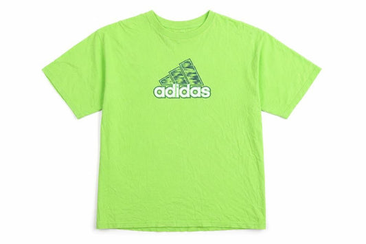 Mens UK Size L adidas Green  Cotton T-Shirt