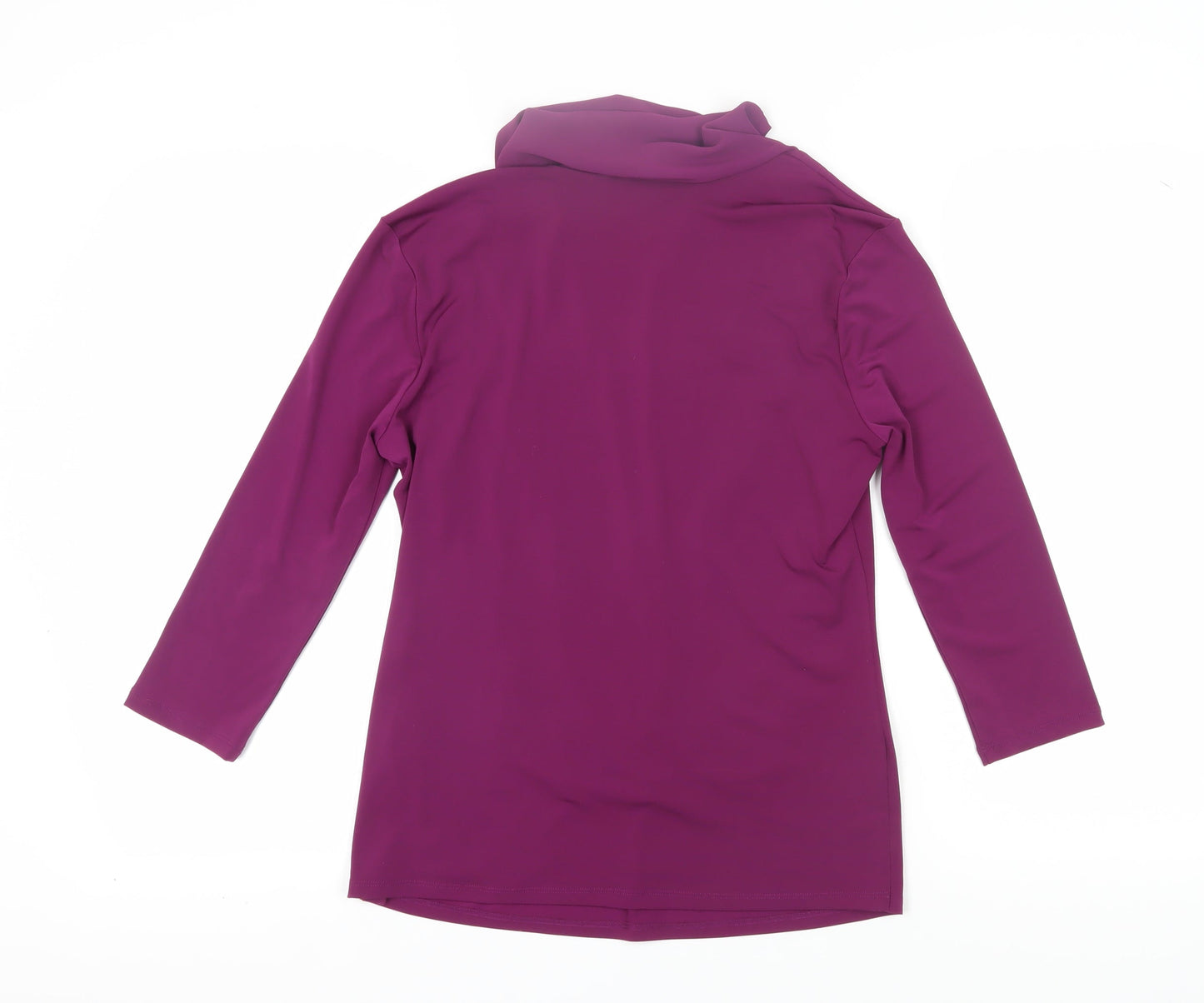 Star Women's Purple Wrap Blouse - Size 14