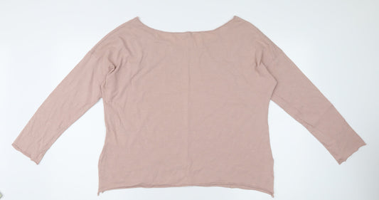 Joe Browns Women's Pink Boat Neck 3/4 Sleeve T-Shirt
