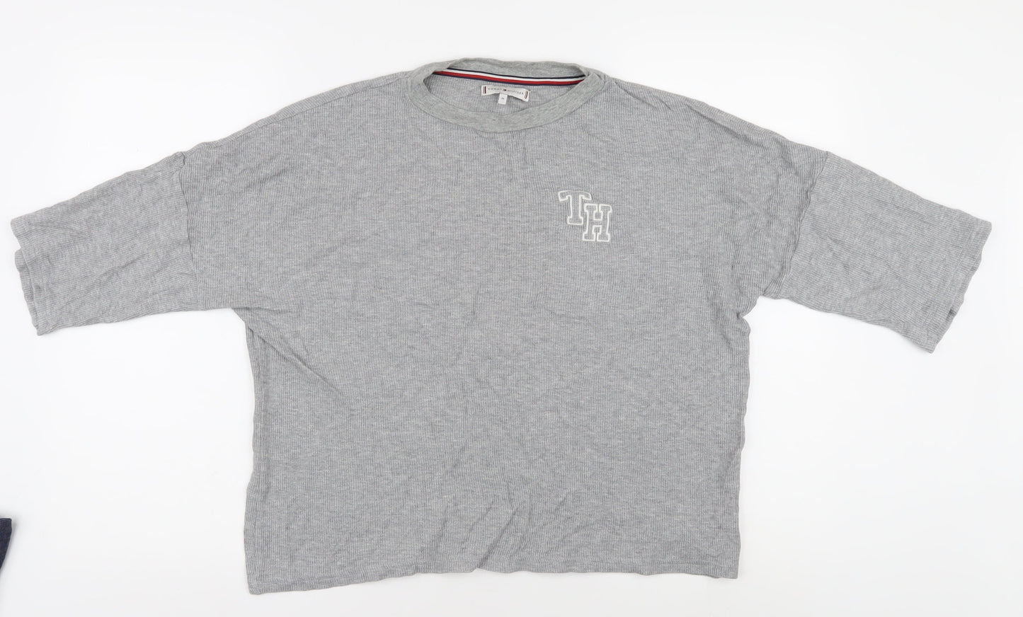 Tommy Hilfiger Unisex Grey Relaxed Fit T-Shirt M