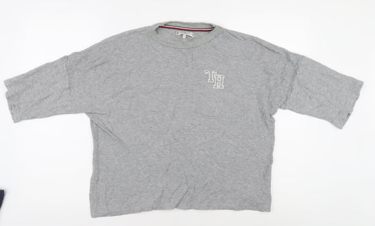 Tommy Hilfiger Unisex Grey Relaxed Fit T-Shirt M