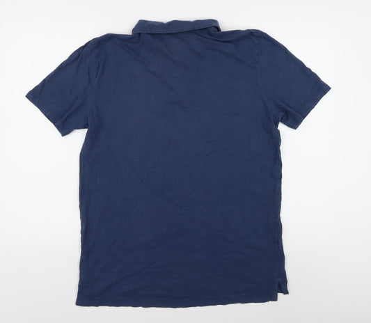 Lived-In Men's Blue Polo Shirt, Size L, Short Sleeve