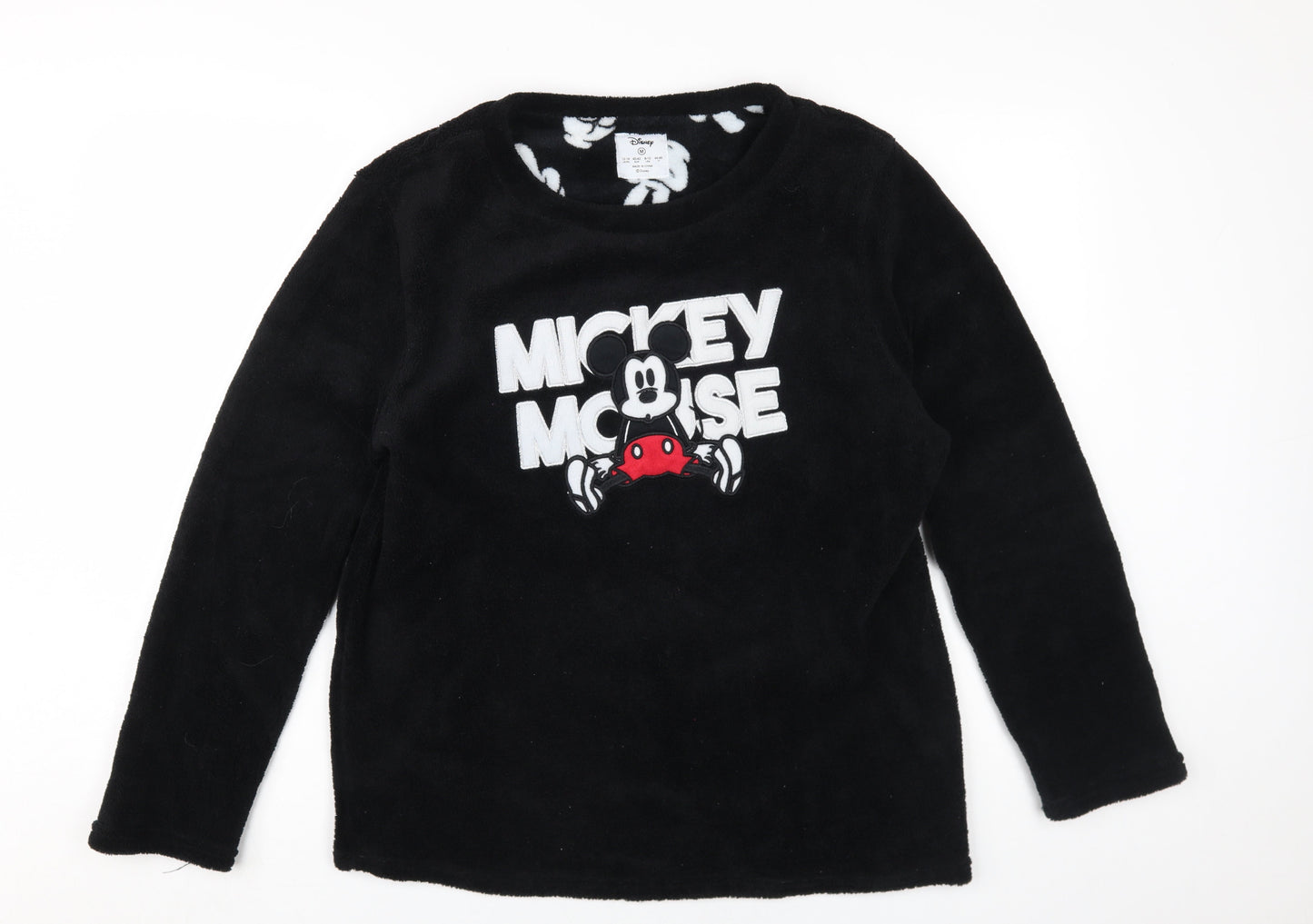 Disney Mickey Mouse Unisex Black M Pullover Sweatshirt