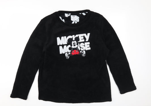 Disney Mickey Mouse Unisex Black M Pullover Sweatshirt