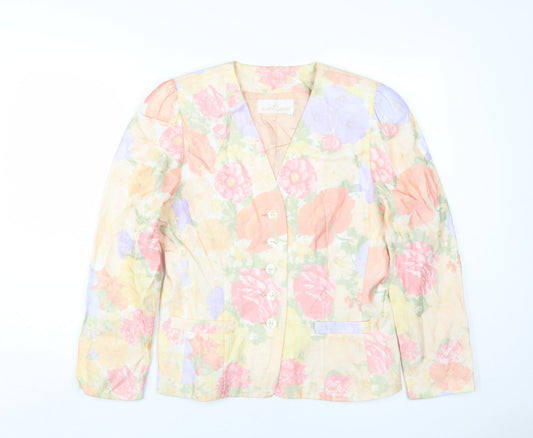 Avantgarde Floral Jacket Women Multicoloured Size 10