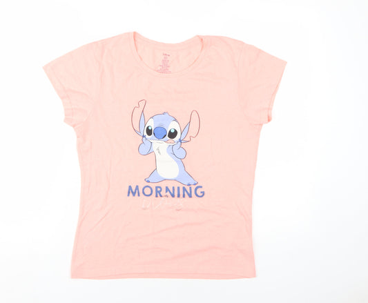 Disney Women's Pink XS Stitch T-Shirt