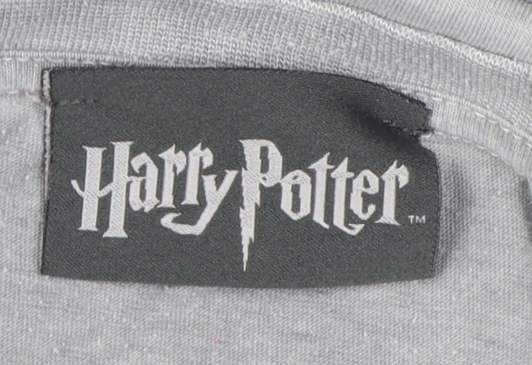 Harry Potter Unisex Grey 2XL Basic T-Shirt