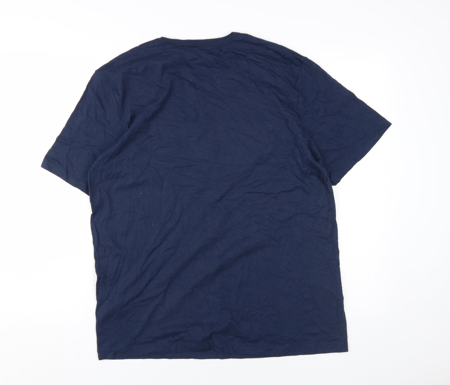 Hugo Boss Men's Blue XL Crew Neck T-Shirt
