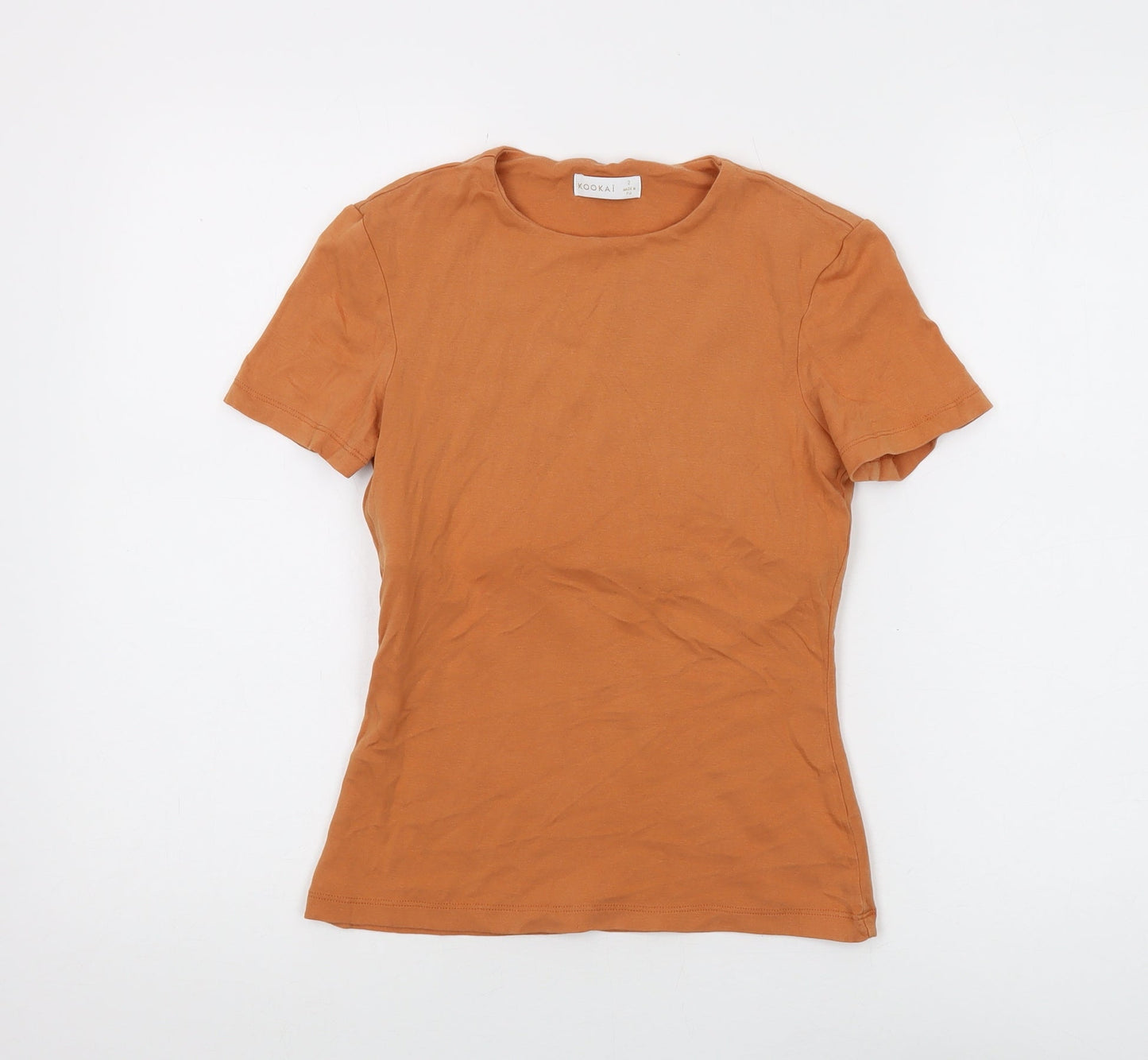 Kookai Women's Orange Basic T-Shirt Size 6