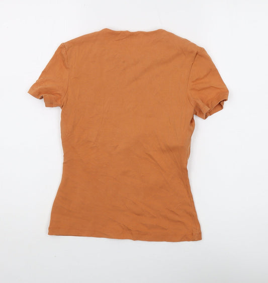 Kookai Women's Orange Basic T-Shirt Size 6