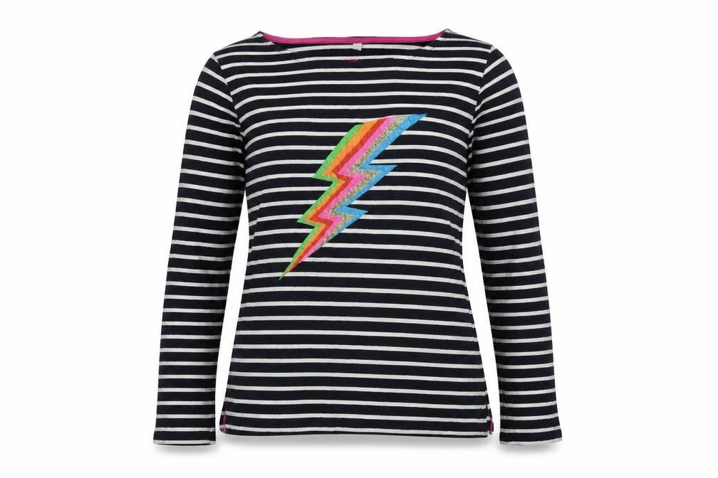 Womens UK Size 6 Boden Black 100% Cotton T-Shirt
