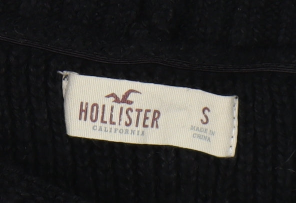 Hollister Women's Black Roll Neck Jumper - Size S