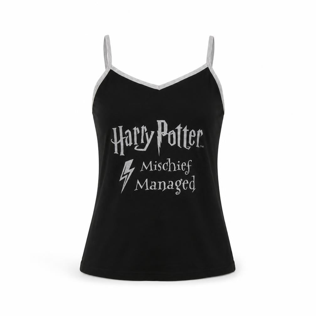 Womens UK Size 8 Harry Potter Black Cotton Tank