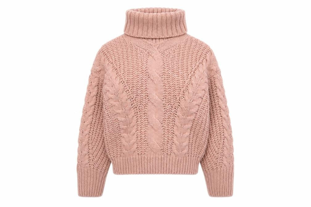 Brave Soul Women's Pink Roll Neck Jumper M