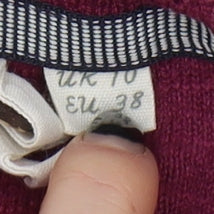 White Stuff Womens Purple Tunic Jumper Size 10