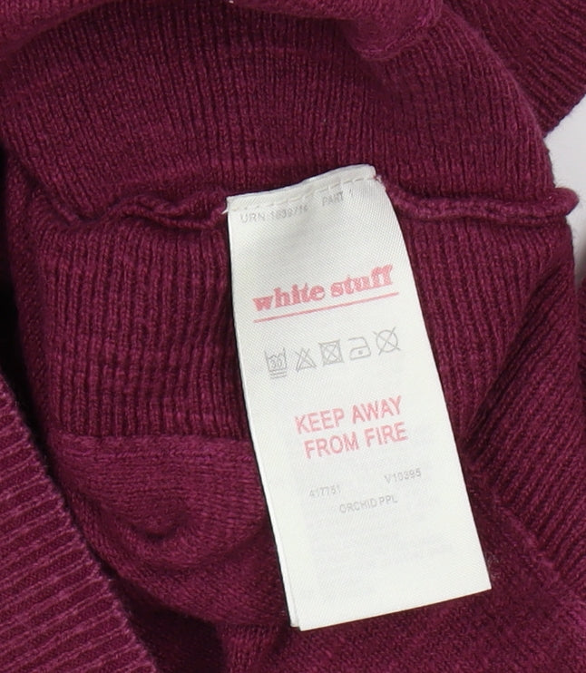 White Stuff Womens Purple Tunic Jumper Size 10