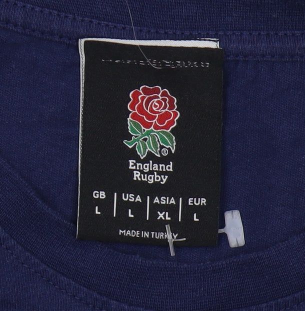 England Rugby Men's Blue L Sports T-Shirt