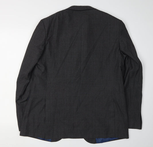 Cedar Wood State Men's Grey Check Blazer Size 44R