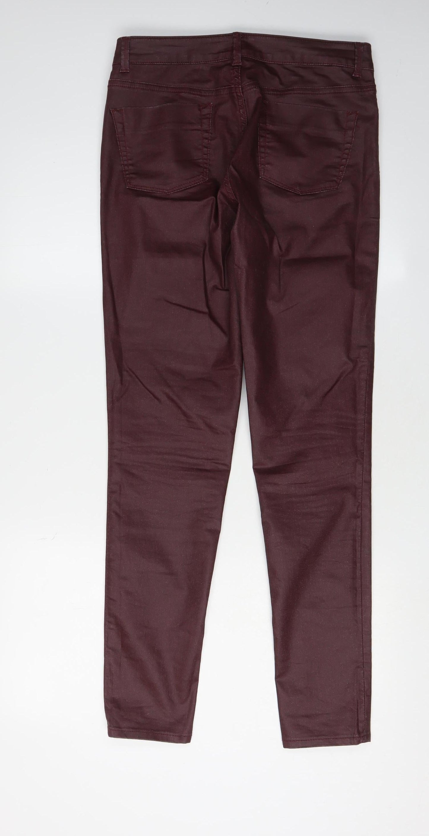 Warehouse Women's Red Skinny Trousers Size 12