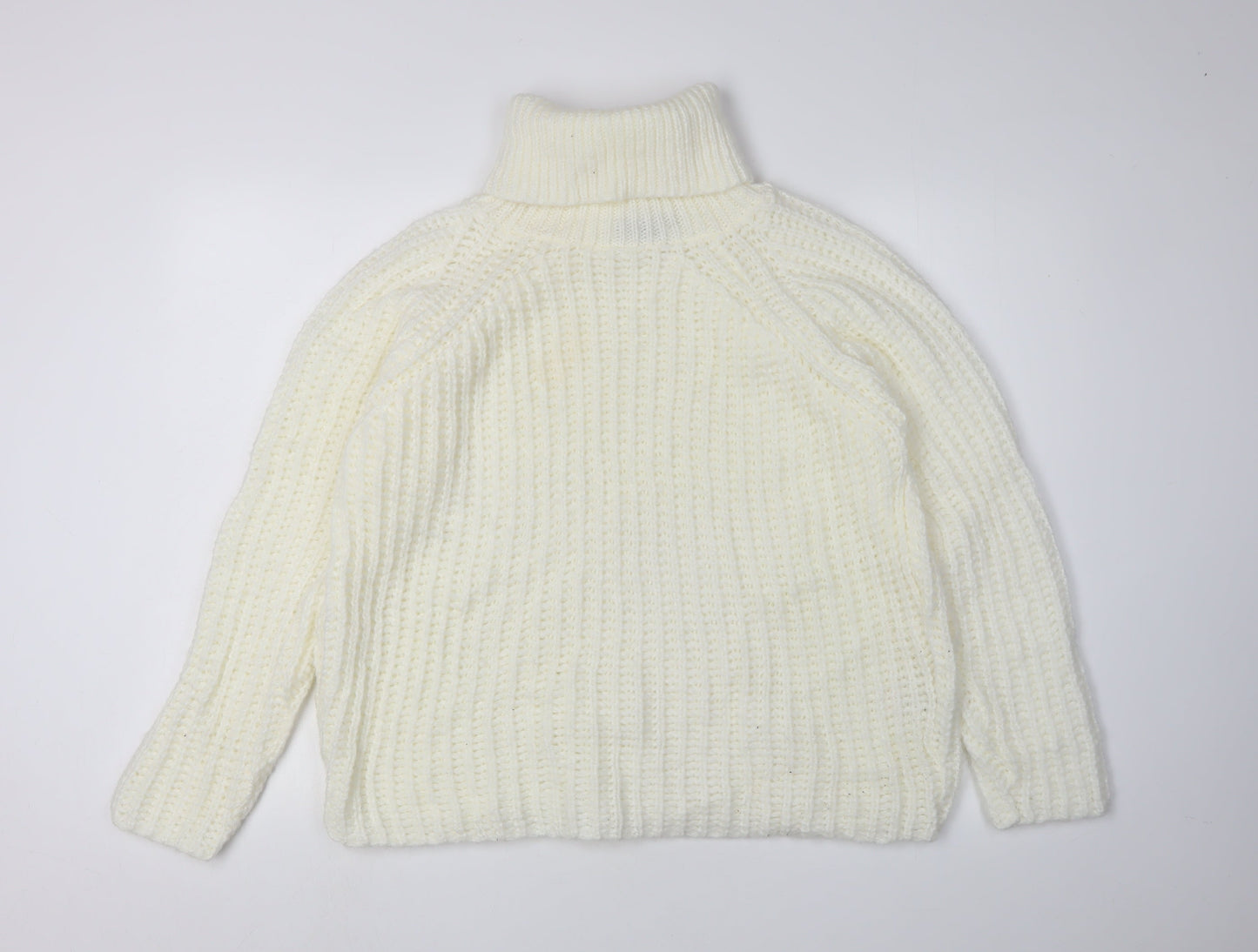 PrettyLittleThing Women's White Pullover Jumper M