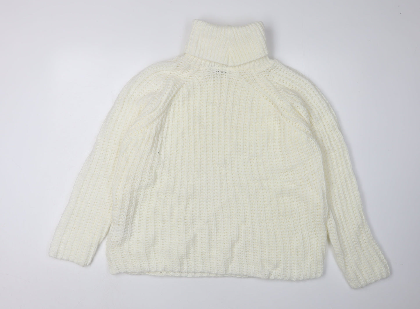 PrettyLittleThing Women's White Pullover Jumper M