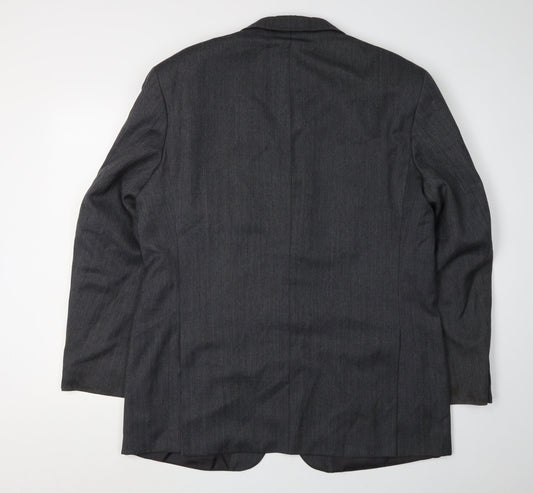 Marks and Spencer Men's Grey Blazer, Size 44R, Vintage