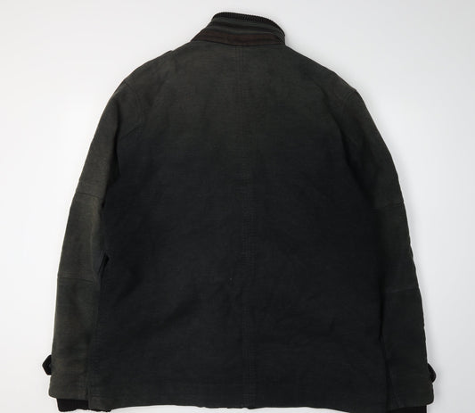 Next Men's Black Military Jacket XL