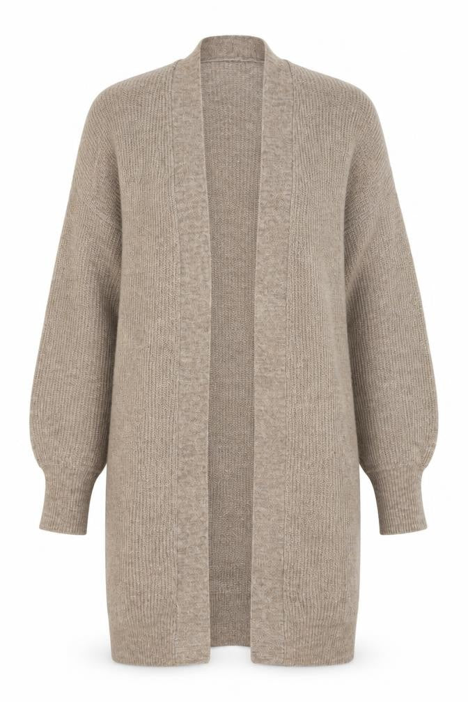 H&M Women's Beige Cardigan XS, Casual Knit Jumper