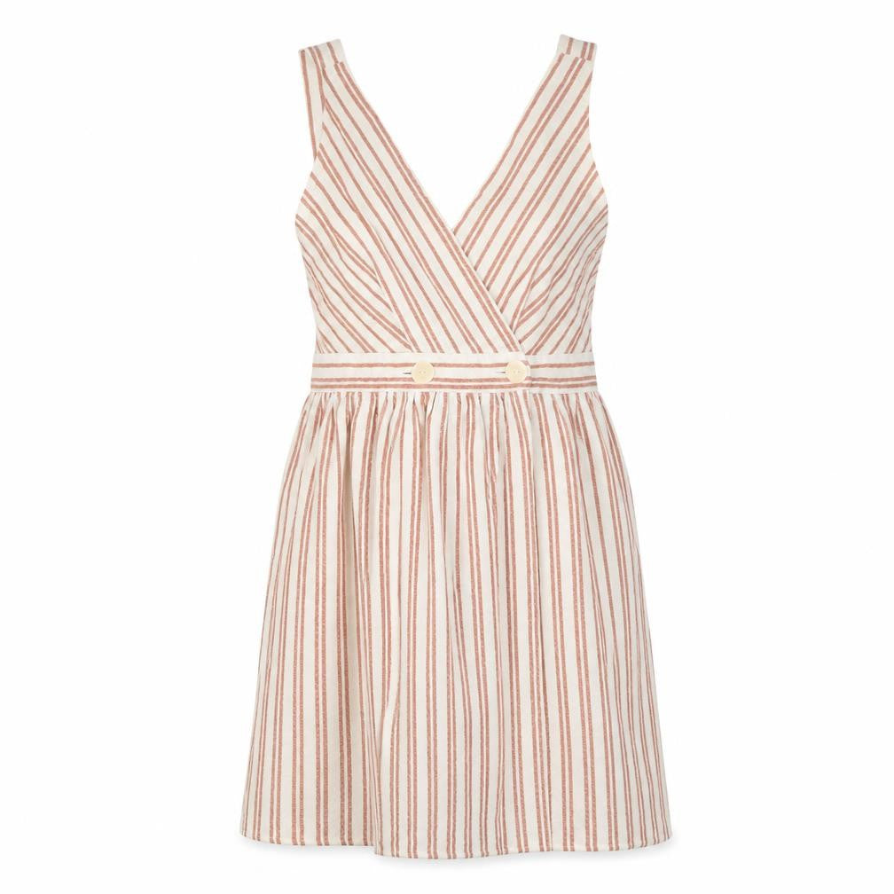 Zara Women's Multicoloured Striped Pinafore Dress Size 10