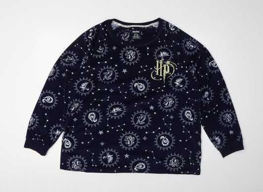 Harry Potter Blue L Pyjama Top Women's Winter
