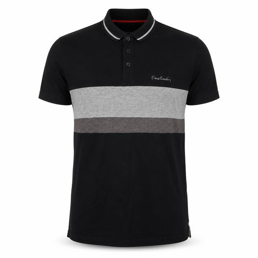 Pierre Cardin Men's Black Colourblock Polo Shirt M
