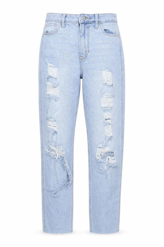 Hollister Womens Distressed Blue Straight Jeans Size 24
