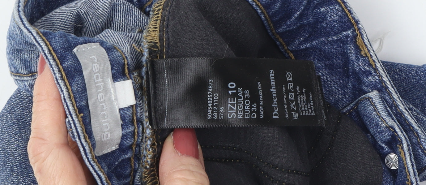 Red Herring Women's Blue Denim Short Skirt Size 10