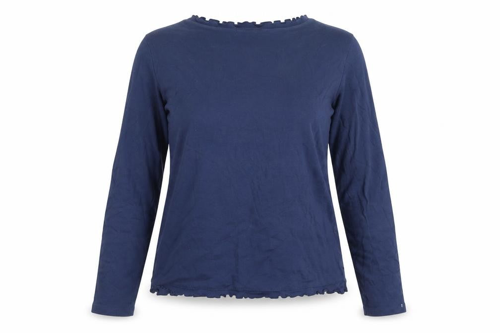 Marks and Spencer Women's Blue Cotton Blouse Size 14