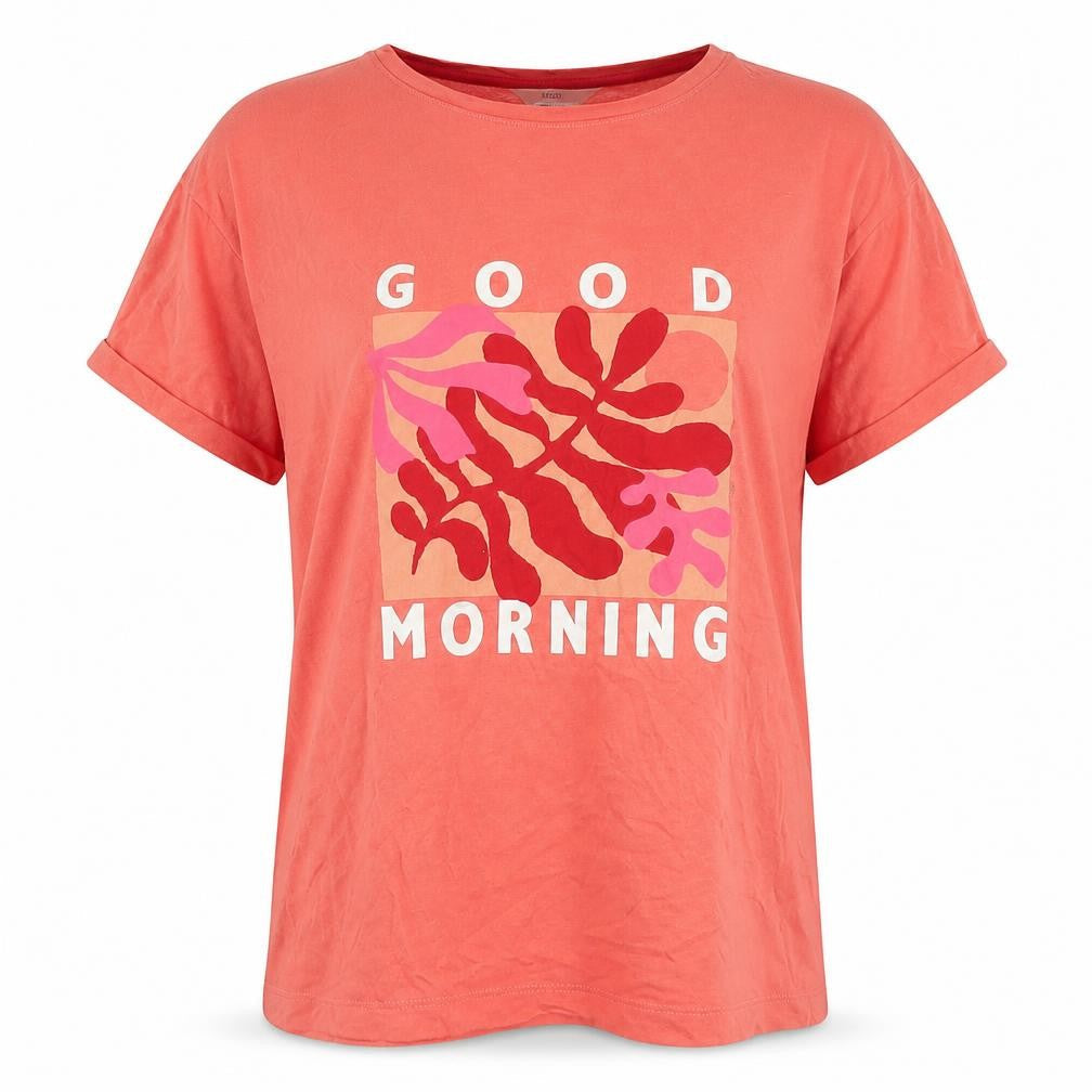 Marks & Spencer Women's Red M Graphic Cotton Nightwear Top